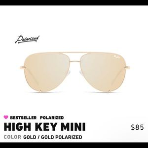 NWOT QUAY High Key Polarized Sunglasses (mini)
